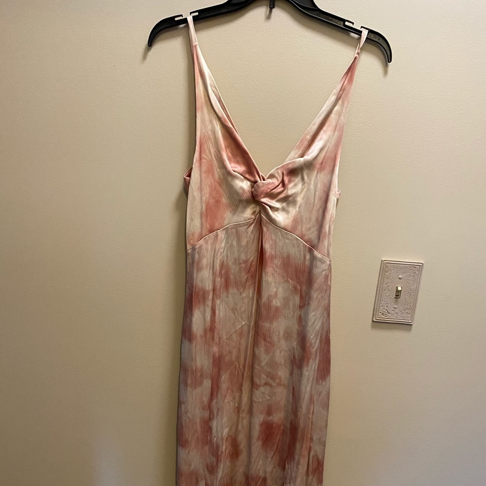 NWT Tie-dye satin Zara dress
